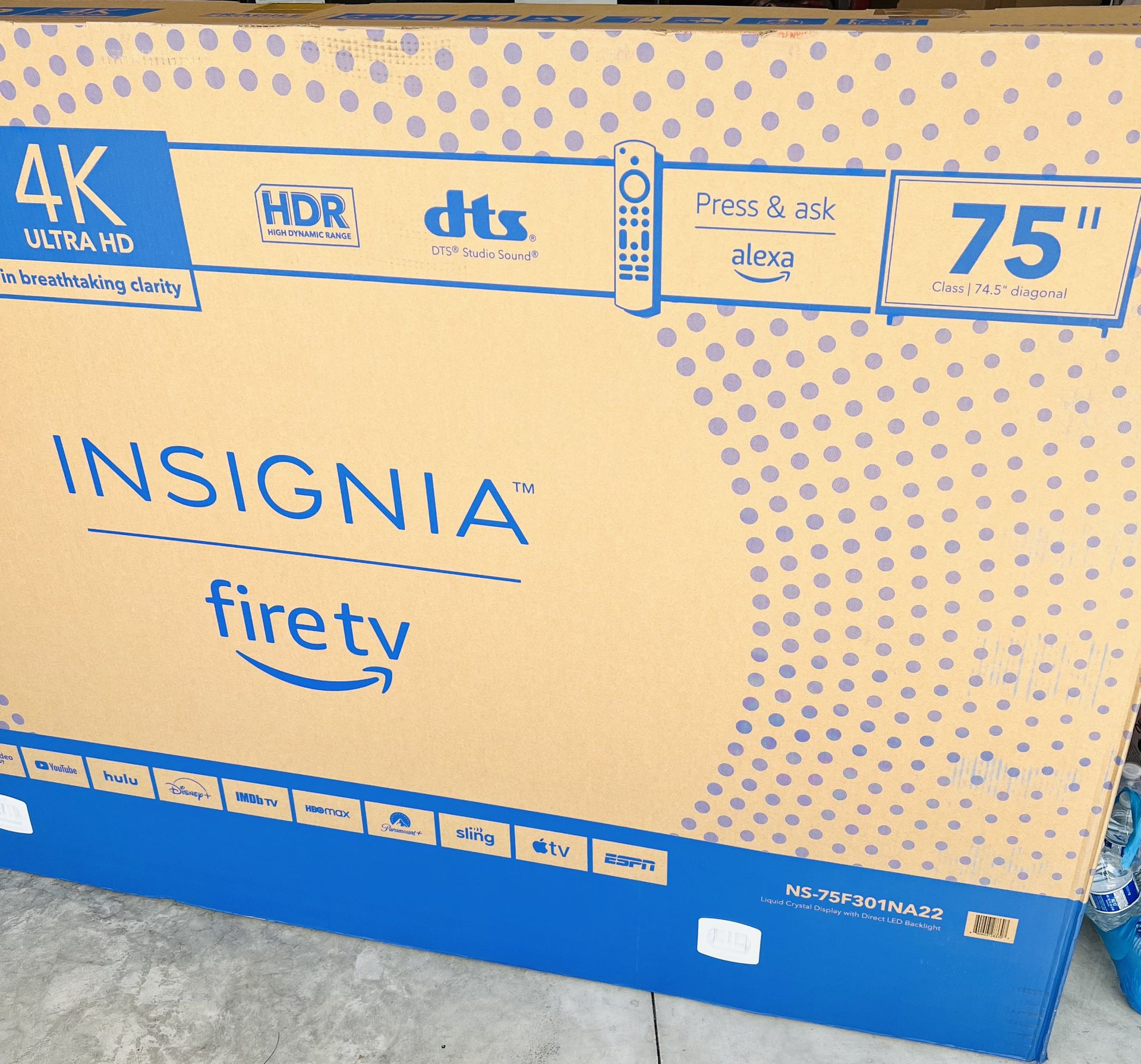 Brand New/ Sealed - Insignia - 75" Class F30 Series LED 4K UHD Smart Fire TV