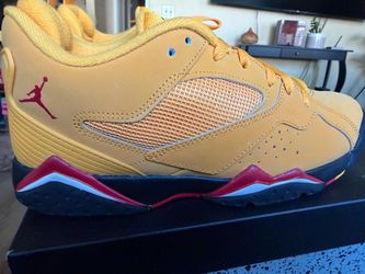 Air Jordan 7 Low Yellow Red Sneakers