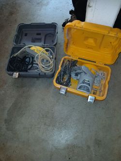 2 hand held tile saws
