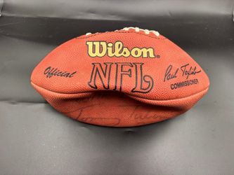 Wilson NFL Football with Faded Signature of Tommy Tubberville
