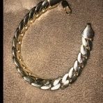 1 Left! Cuban Bracelet 14k Gold Plated 