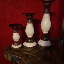 Marble Deco Candle Set