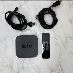 Apple TV 4K 32GB Media Streamer A1842 W/ Remote Power HDMI Charging Cable