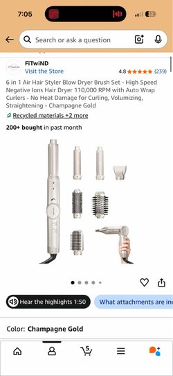 FiTwiND 6-in-1 Air Hair Styler – Brand New