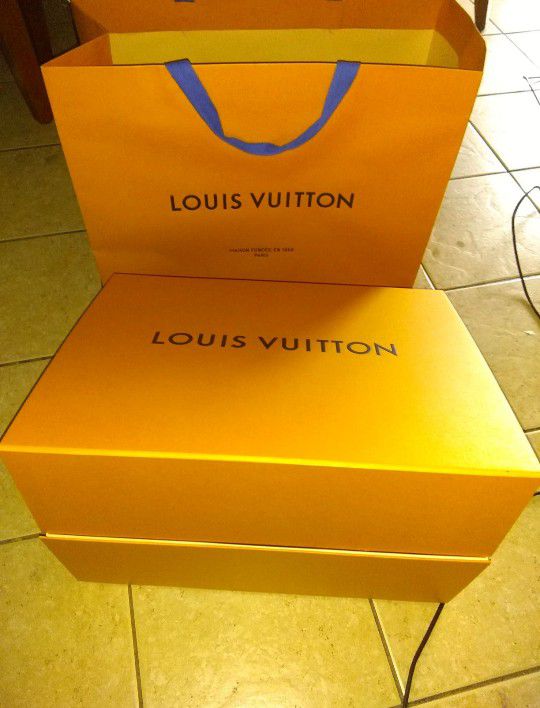 Big Louis Vuitton Box And Paper Bag 