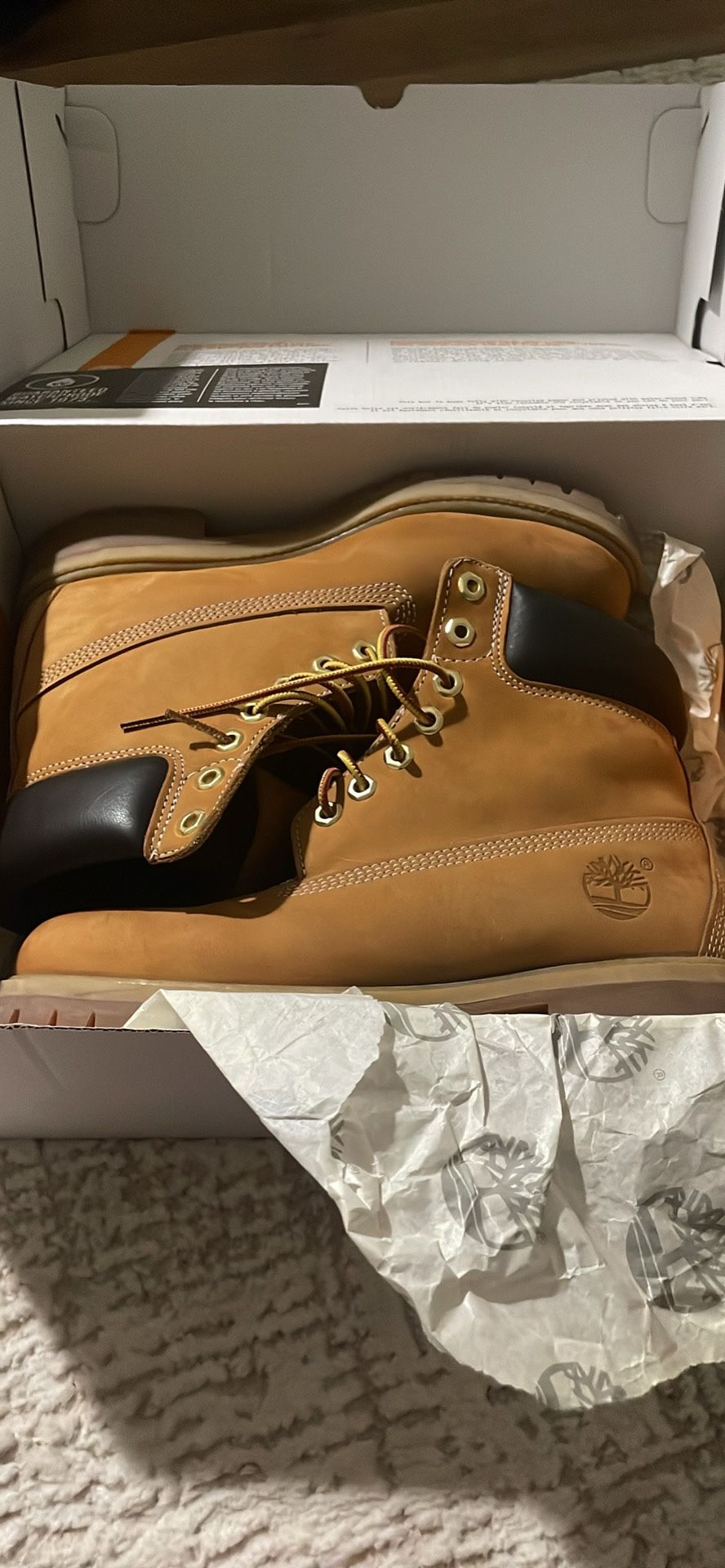 Wheat Timbs Double Sole Size 7.5 Fits 7.5-8.5