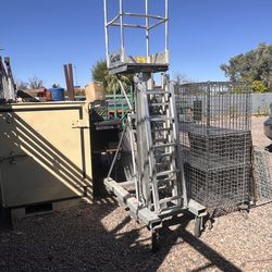 Genie platform lift 15 feet Manuel on wheels