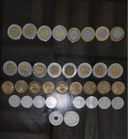Egyptian Coins And Papyrus Paper (Scroll) - Read DESCRIPTION 