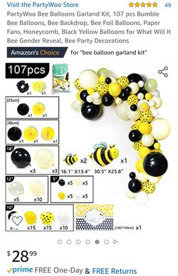 Bee Balloon Garland Kit