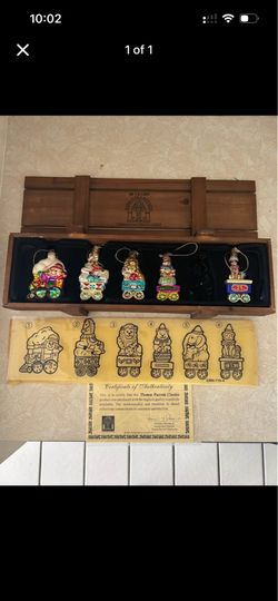 Thomas Pacconi Classics 2004 “30 Years Collection” Animal Circus Train Ornament Set – 5 of 6 w/crate