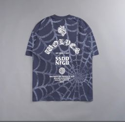 Darc Sport Venom Symbiote Web Oversized Tee (Size L) Midnight Blue