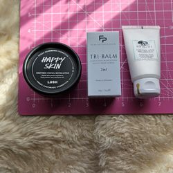 3pc FACIAL SKINCARE LOT +4 HIGH-END SKINCARE FREEBIES 