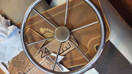 Boat steering wheel