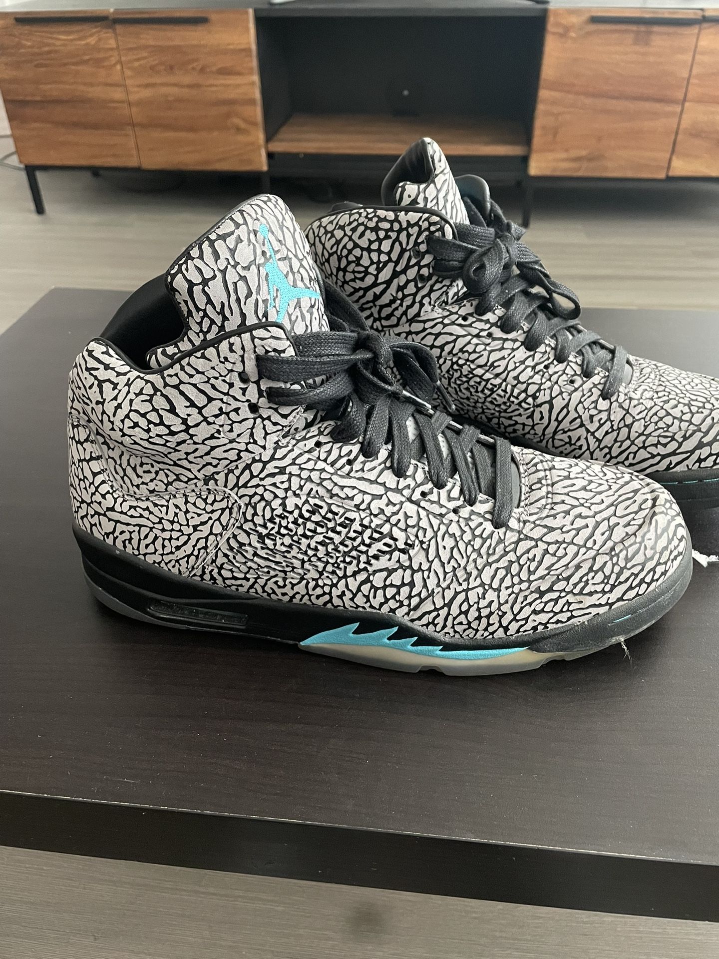 Jordan Retro 5 Elephant Print