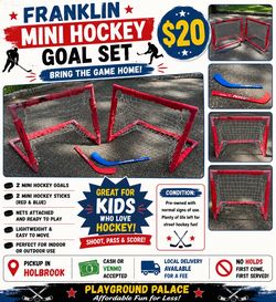 🏒 Franklin Mini Hockey Goal Set – $20 🏒