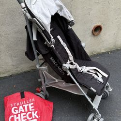 Maclaren Umbrella Stroller + Gate Check Bag