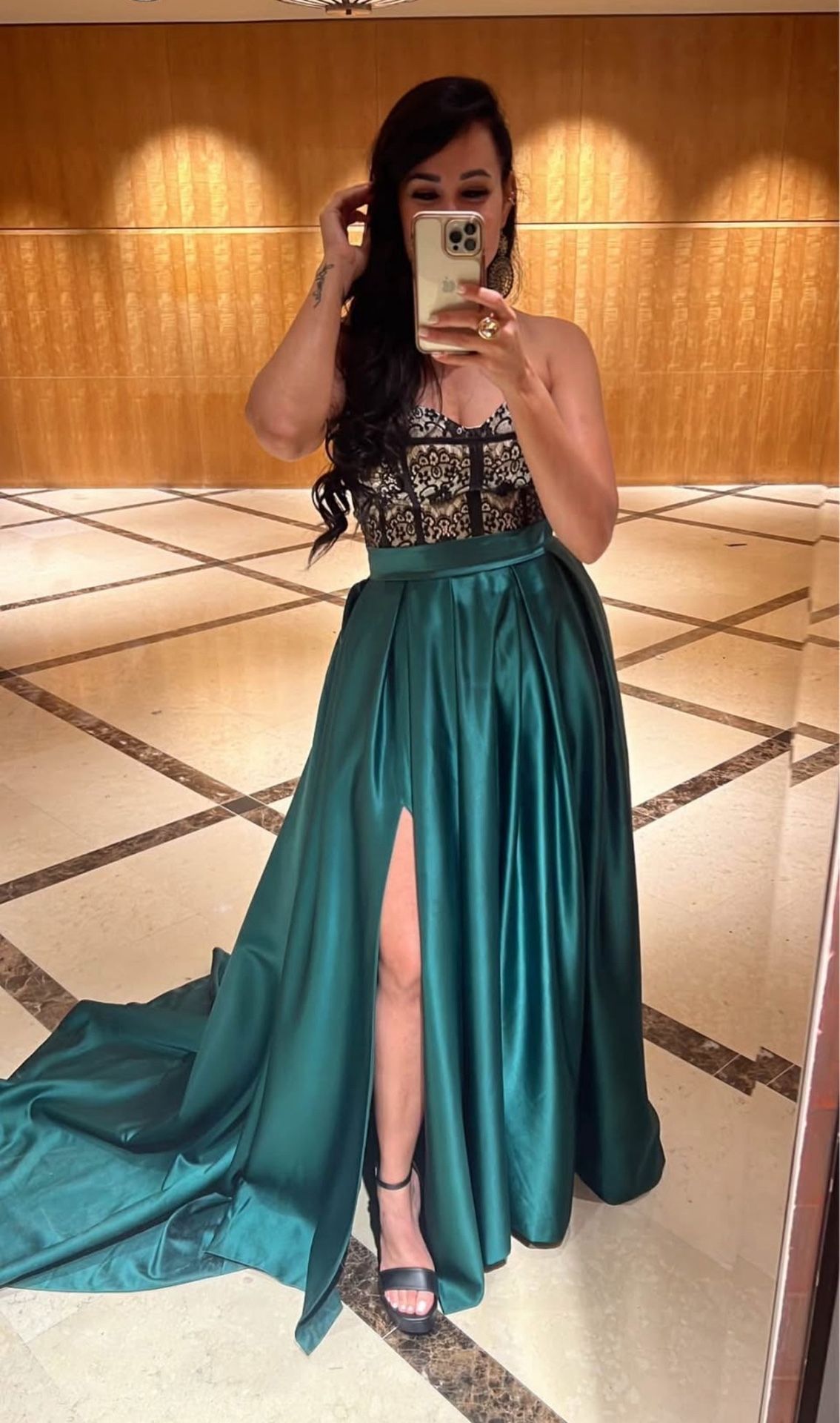 Green Dress for Prom, Wedding Guest, Event