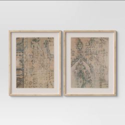 24X30 Textured Fabric Framed Wall Art