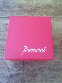 Baccarat LaLande Desk Clock NIB