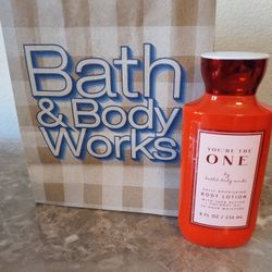 VALENTINE'S GIFT IDEA!  BATH AND BODY WORKS "You're the One" BODY LOTION (8oz) NO BAG