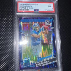 Sam LaPorta (RC) 2023 Panini Donruss Optic - Rated Rookie Purple Shock #237