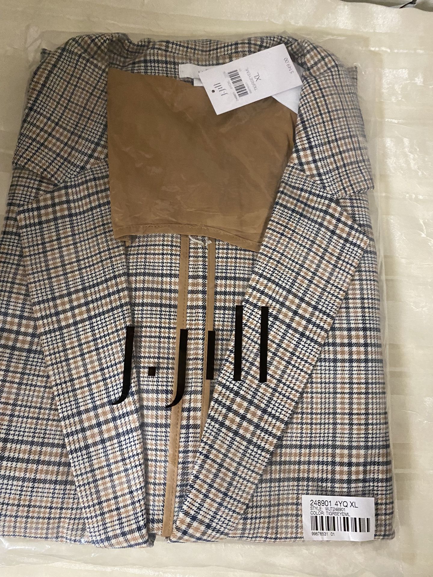 J.Jill Plaid Blazer