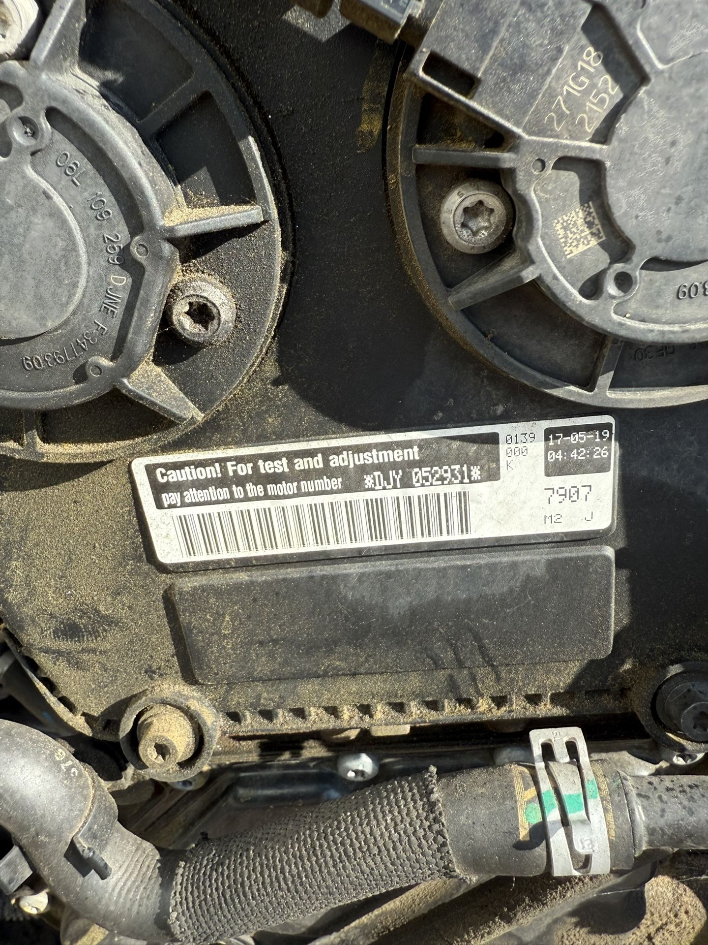 2019-2020 Audi Q5 2.0 Engine Motor 2.0 DJY OEM Used
