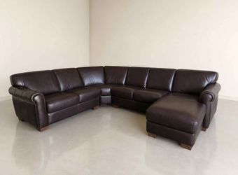 Italian Leather Sectional