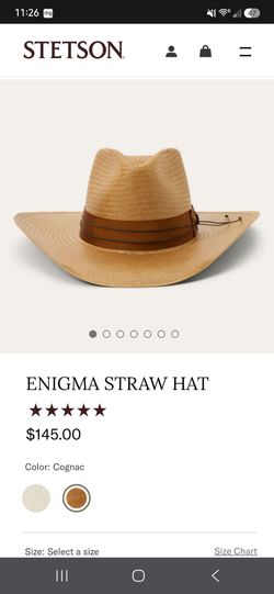 Stetson Straw Hat L NEW