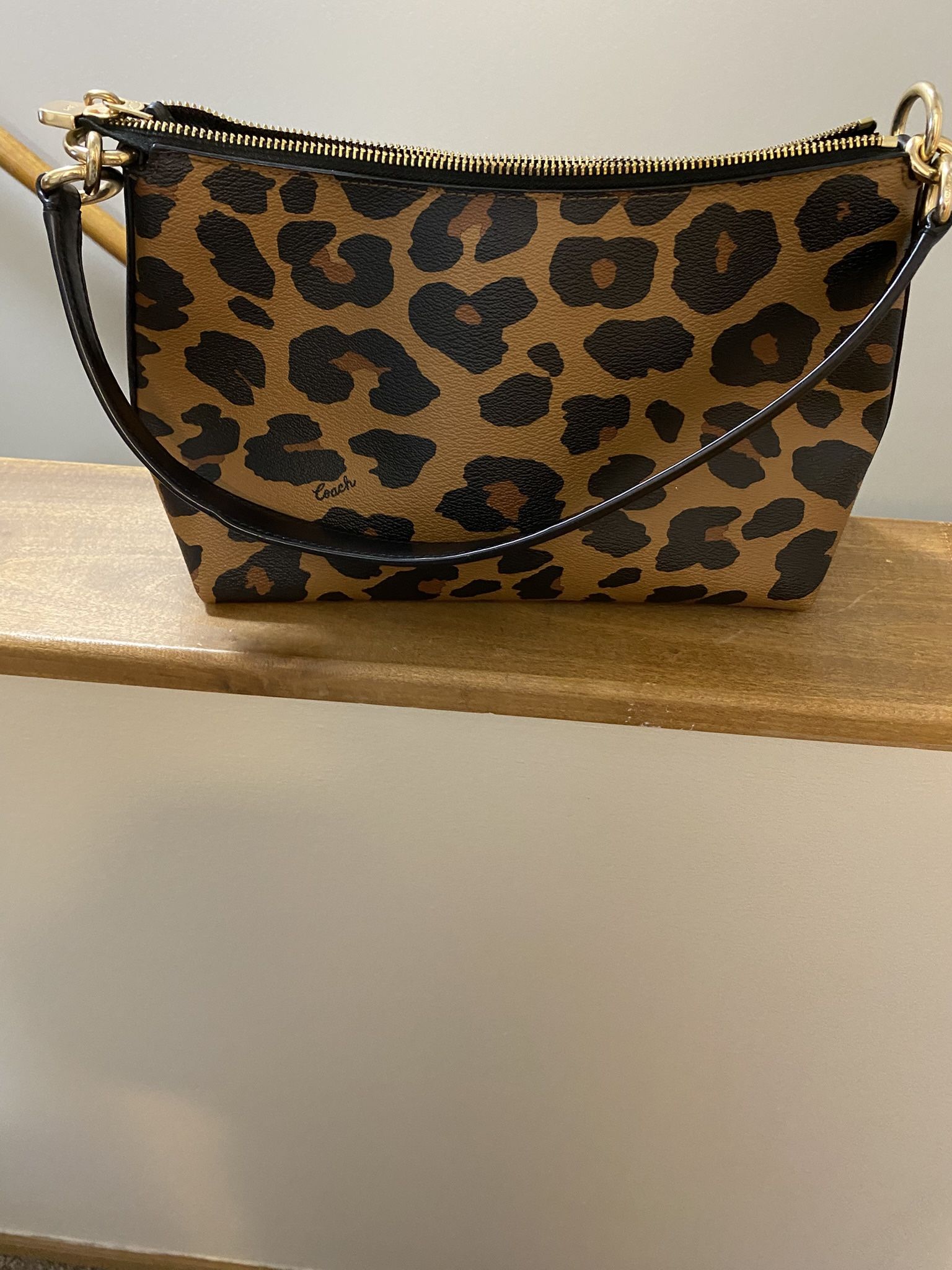 Small Size Coach Purse —- Like New In Leopard Color