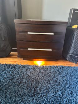 Bedside drawers with built in lighting