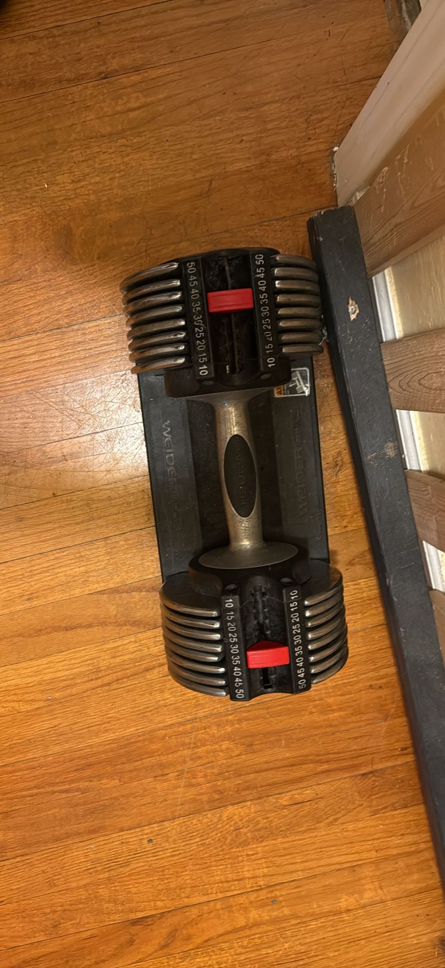 Bowflex And Unmarked 52lbs And 50lbs Adjustable Dumbbells