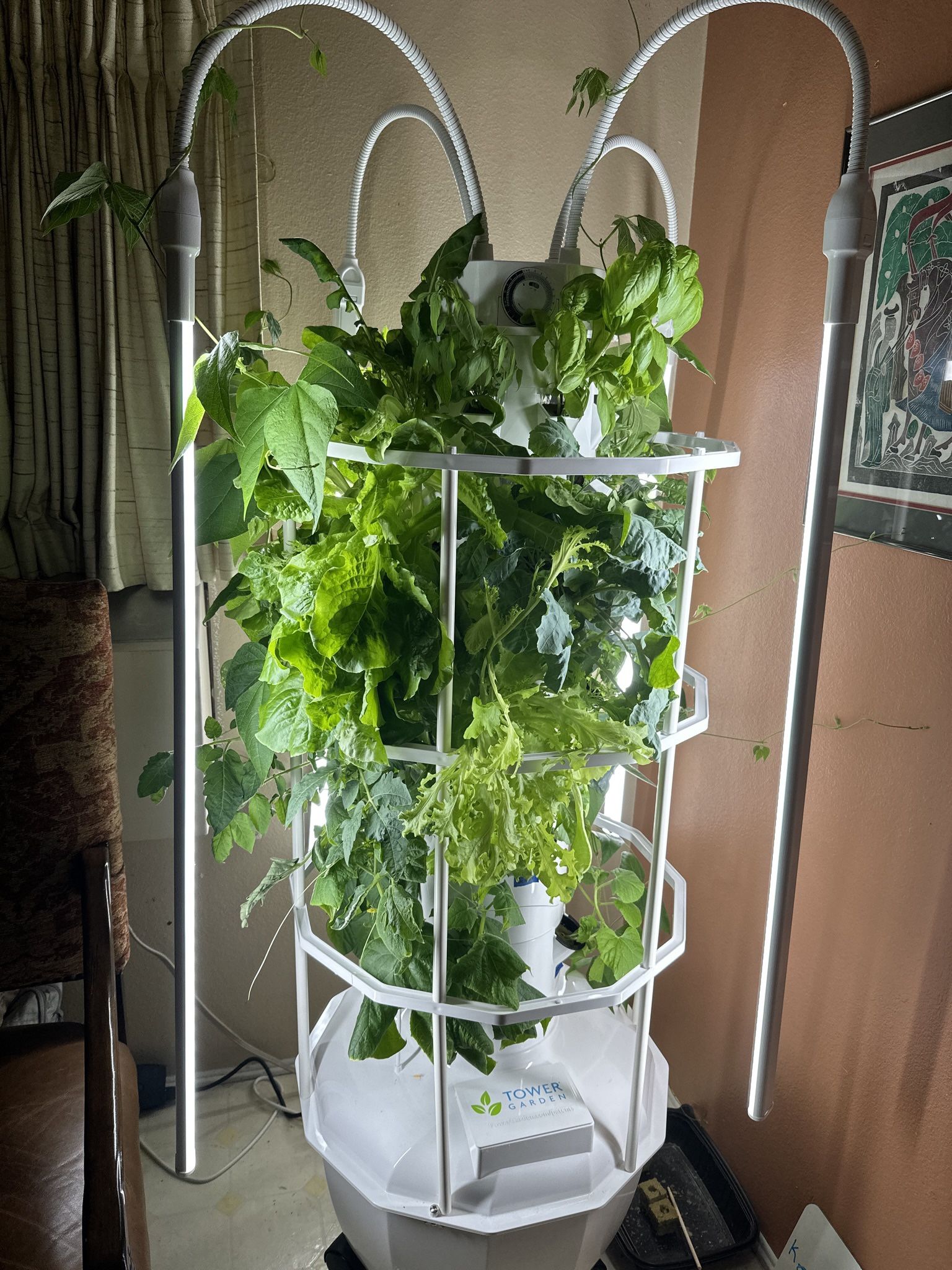 Tower Garden HOME w/ Support Cage + Starter Kit (Used/ Like New)
