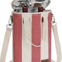 Wine Tote Insulated & Padded  Cooler Bag for Travel
