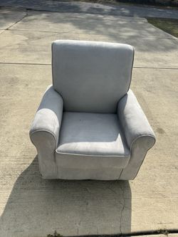Gray Swivel Glider Rocker