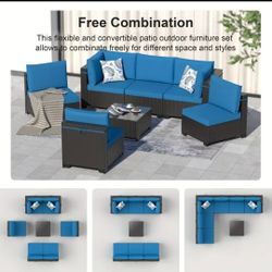 7 Piece Sectional Patio Furniture