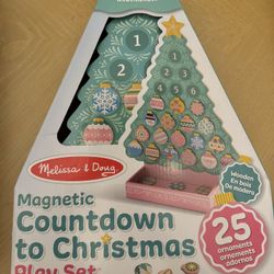 Melissa & Doug Wooden Magnetic Countdown To Christmas Playset