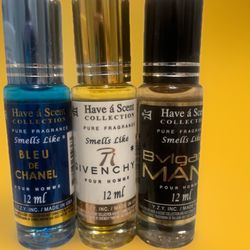 3 Pack Assorted Men Oil YZY 12 Ml 