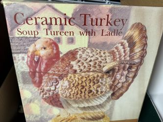 Ceramic Turkey Soup Tureen 