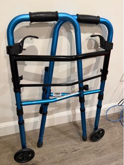 Brand New Folding Walker with Wheels – $30