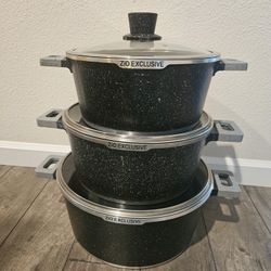 Non Stick High Quality Ceramic Coating Cookware Set
