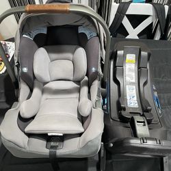 Selling base and car seat together. Has infant accessories. Still in great shape and is not expired. Please look at pictures for further details and f