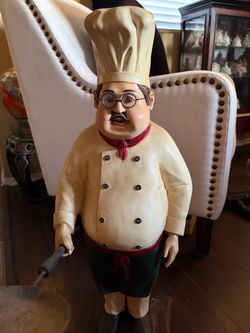 Fat Chef Figurine Statue Decor