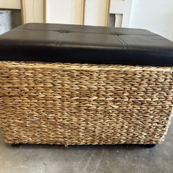 Nice Woven Bench With Storage