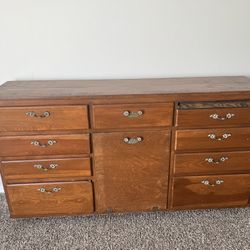 Antique Wood Cabinet 