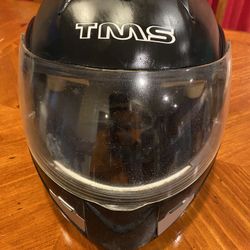 MOTORCYCLE HELMET - EXTRA LARGE TMS -DOT