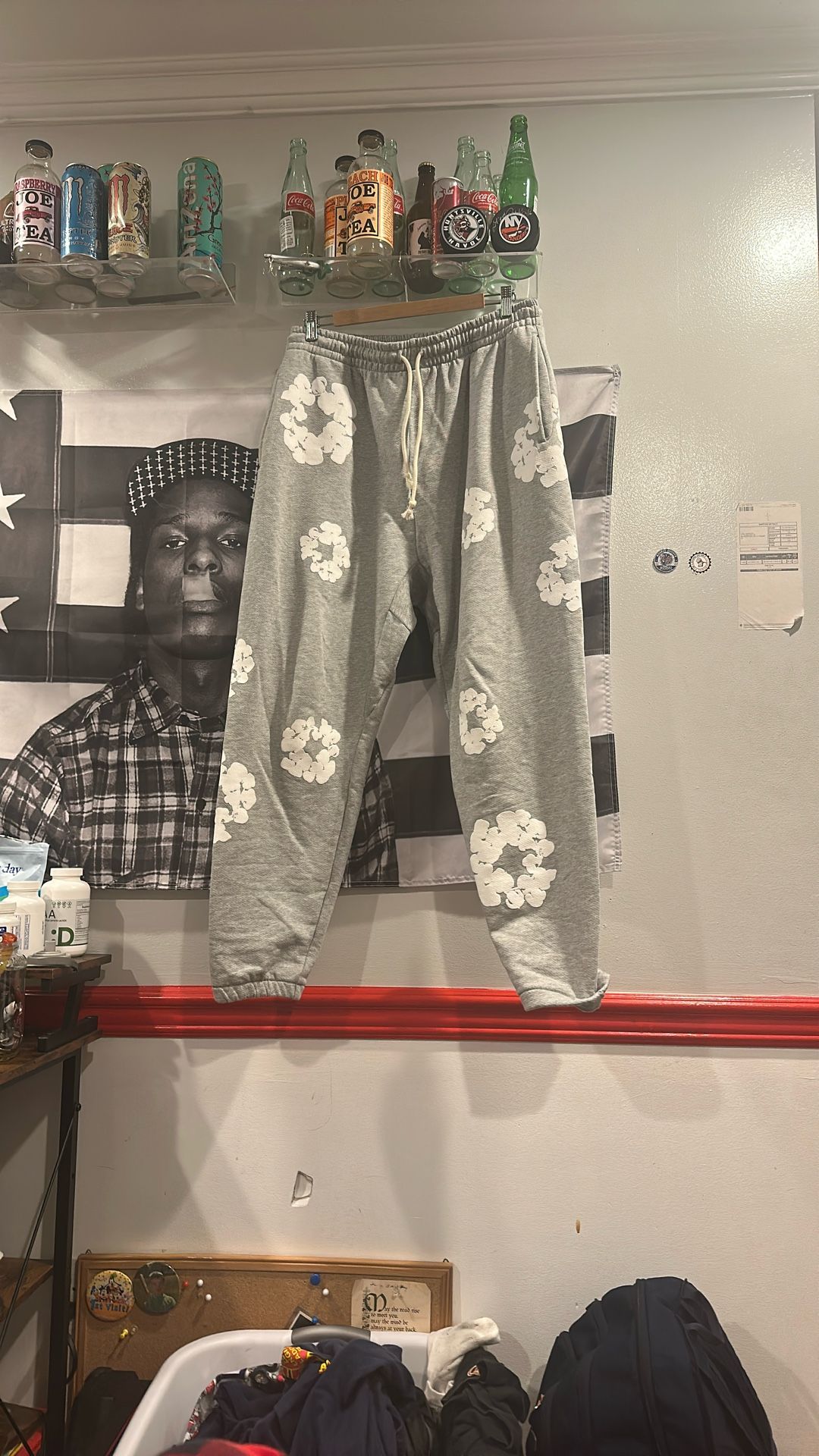 Grey Denim Tears Pants Size Large
