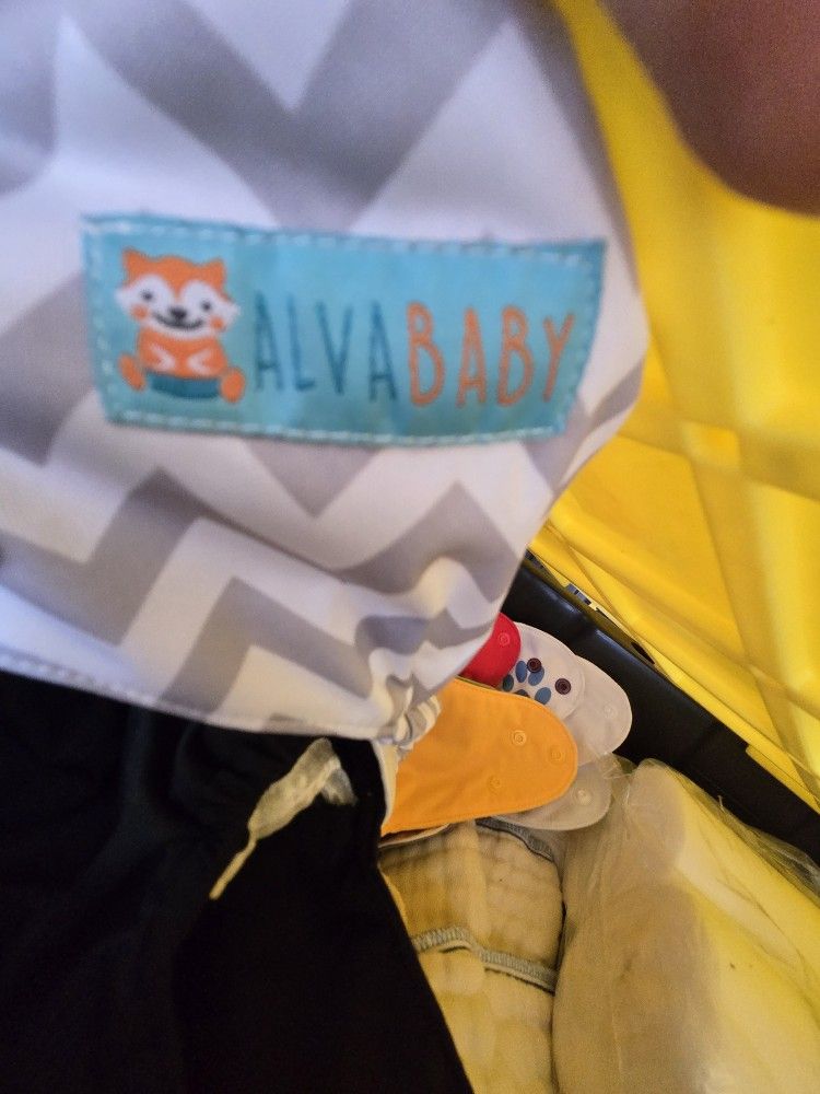 ALVA BABY Reusable Diapers & 100% Cotton Inserts