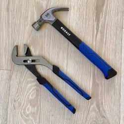 KOBALT 16 Oz. hammer 12” channel lock pliers