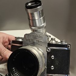 Exakta VX SLR Kit - Zeiss Jena Biotar 58mm f/2 + 135mm Telephoto
